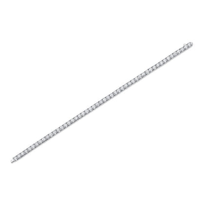 [5.3 Carat] 925 Silver Moissanite  Tennis Bracelet 18K White Gold Plating